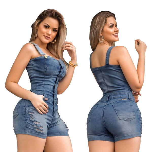Mono Denim Slim Ajustado