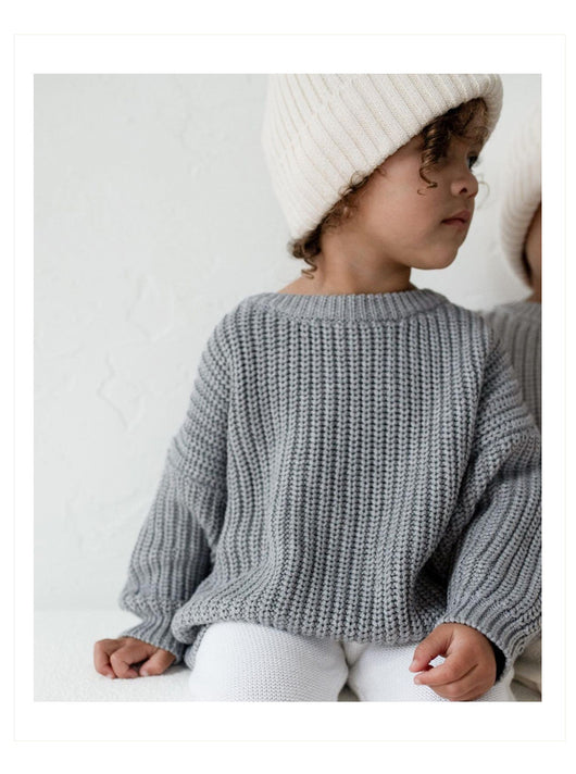 Suéter Básico de Cuello Redondo para Niñas - Colores Lisos - Image 20