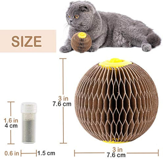 Pelota de Catnip Rellenable para Gatos - Juguete Interactivo Antiaburrimiento - Image 4