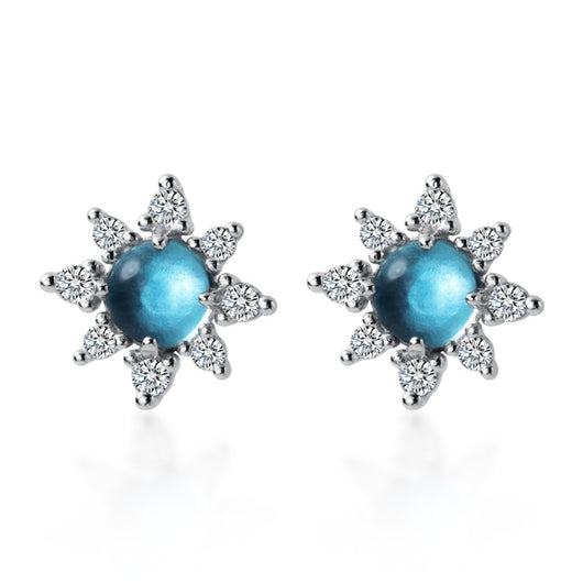 Aretes de Plata 925 Diseño Girasol Elegante - Image 4