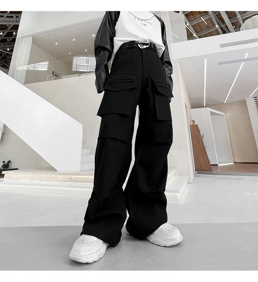 Pantalón Funcional Unisex de Pierna Ancha con Múltiples Bolsillos - Image 27