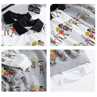 Camisa Infantil Coreana con Cuello Solapa - Manga Larga para Niño - Image 9