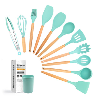 Set de 11 Utensilios de Cocina en Silicona Premium - Image 2
