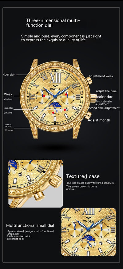 Reloj Mecánico Automático de Cuero - Elegancia y Versatilidad - Image 16