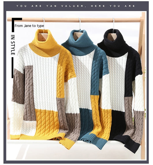 Suéter de Cuello Alto en Cashmere Puro para Parejas - Abrigo Grueso y Suave - Image 8
