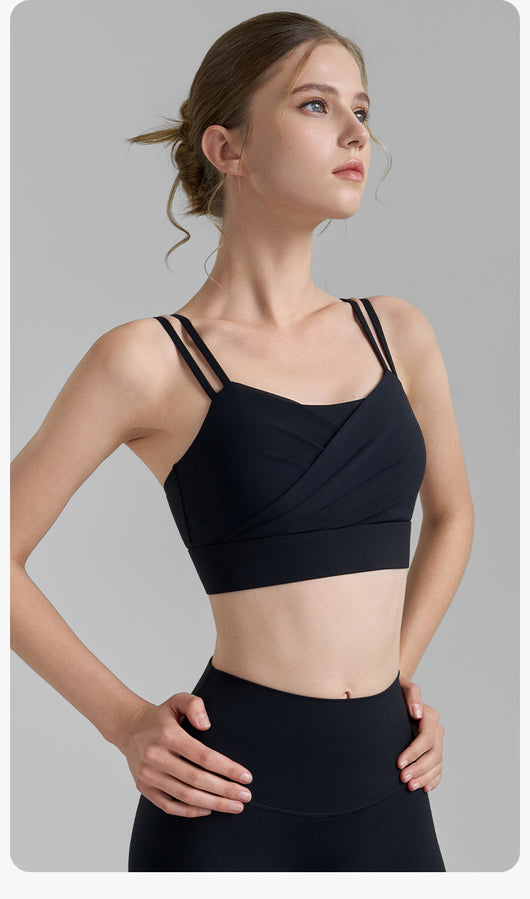 Sujetador Deportivo Mesh Plisado Backless para Fitness - Image 19