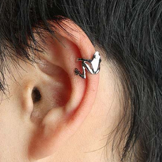 Clips para Orejas Punk Rock - Accesorios Alternativos con Diseño de Rana - Image 4