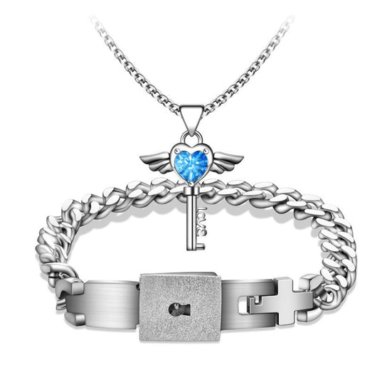 Conjunto de Pulsera y Collar con Diseño Concéntrico - Image 5