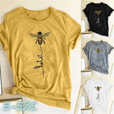 Camiseta Estampada Cúrcuma Manga Corta para Mujer - Verano - Image 5