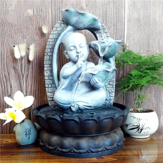 Fuente Zen con Estatua de Buda - Decoración Agua Feng Shui - Image 10
