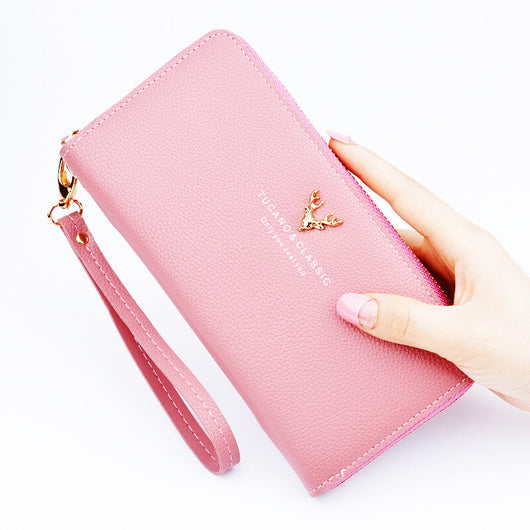 Cartera Mujer Grande con Cierre y Bolso Elegante Texturizado