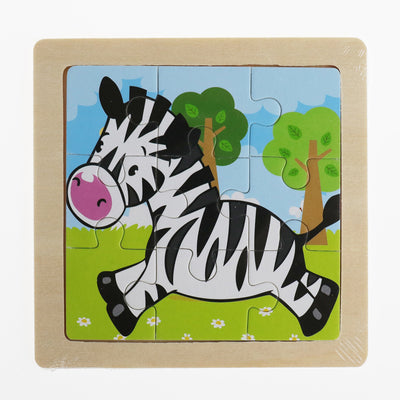 Puzzle de Madera 3D Animales Infantil 9 Piezas con Diseño de Dibujos Animados - Image 17