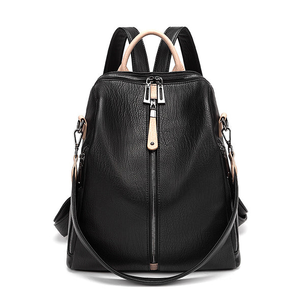 Mochila de Cuero Suave Antirrobo con Estilo Aventurero - Image 8