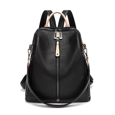 Mochila de Cuero Suave Antirrobo con Estilo Aventurero - Image 8