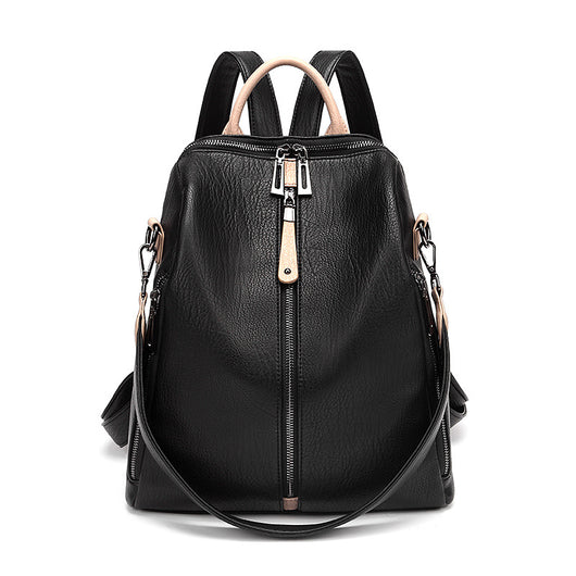 Mochila de Cuero Suave Antirrobo con Estilo Aventurero - Image 8