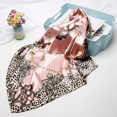 Pañuelo de Seda 90cm Estampado Anacardo - Image 23
