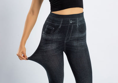 Leggins sin Costuras Estilo Denim con Efecto Levantador - Image 9