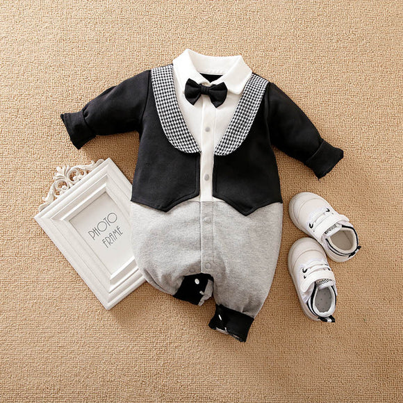 Traje Elegante para Bebé Recién Nacido - Jumpsuit Caballero Año Nuevo