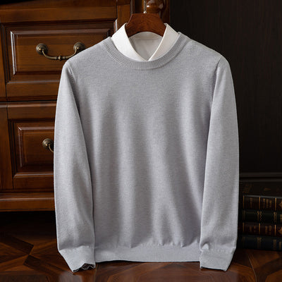 Suéter Holgado de Cuello Redondo para Hombre - Manga Larga Casual y Profesional - Image 10