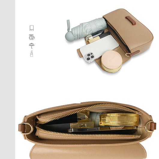 Bolso de Cuero Genuino con Cadena - Versátil y Elegante - Image 11