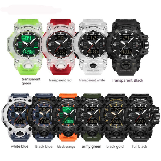 Reloj Inteligente Hombre Estilo Coreano Resistente al Agua y Golpes con Pantalla Transparente - Image 2