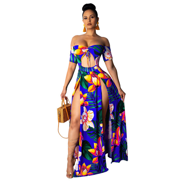 Vestido Tubo Estampado con Abertura Lateral - Image 9