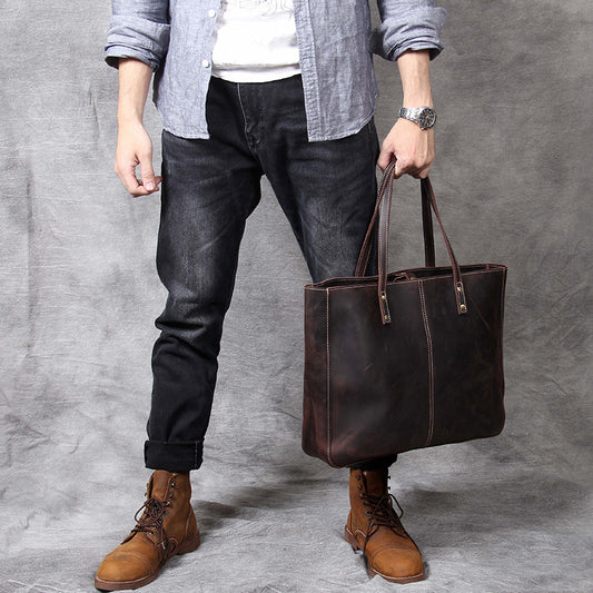 Bolso de Cuero Retro para Hombre - Gran Capacidad Premium - Image 2