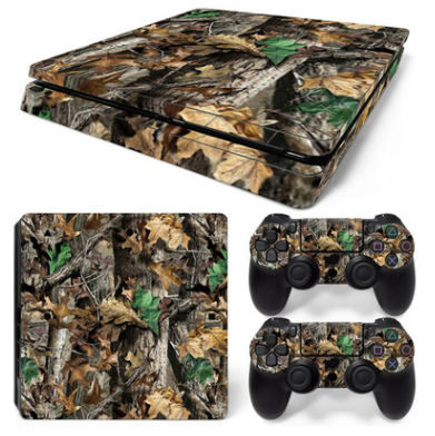 Hot pink and black leopard print skin set for PS4 Slim console and two controllers. - Image 11