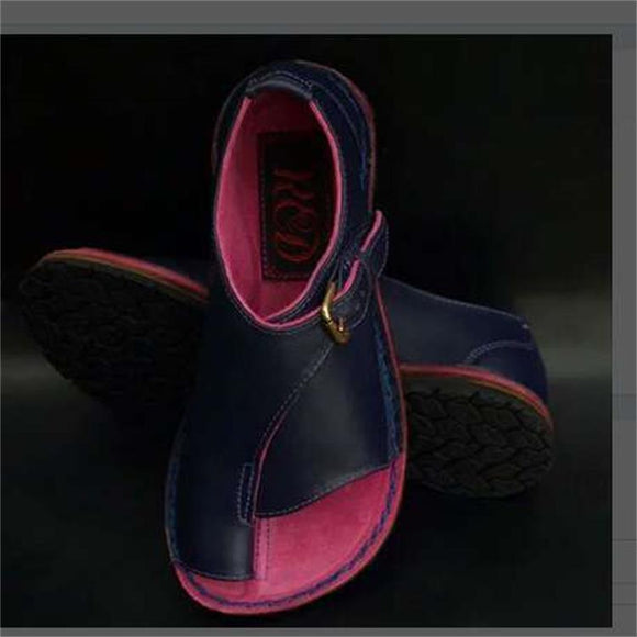 Sandalias Planas con Hebilla y Pantuflas