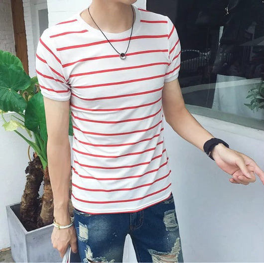 Playera a Rayas Casual para Hombre - Image 14