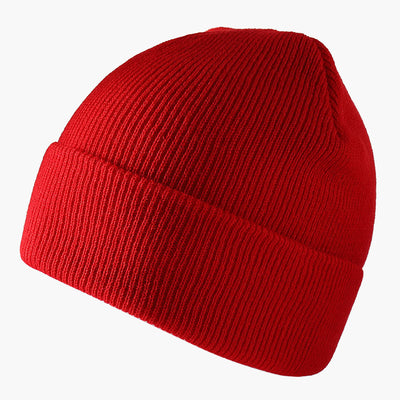 Gorro Tejido de Lana Gruesa - Calidez Total en Color Liso - Image 11