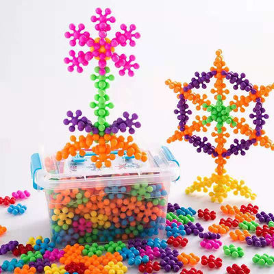 Bloques Flor de Ciruelo Juego de Copos de Nieve - Juguetes Educativos - Image 17