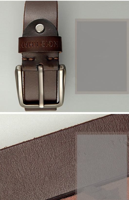 Cinturón de Cuero Genuino para Hombre - Diseño Artesanal Casual - Image 18