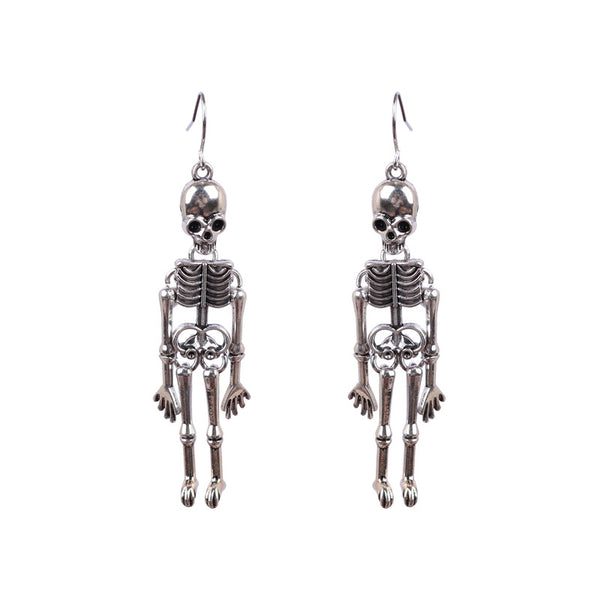 Aretes Calavera Grandes Estilo Europeo Americano para Discoteca - Image 4