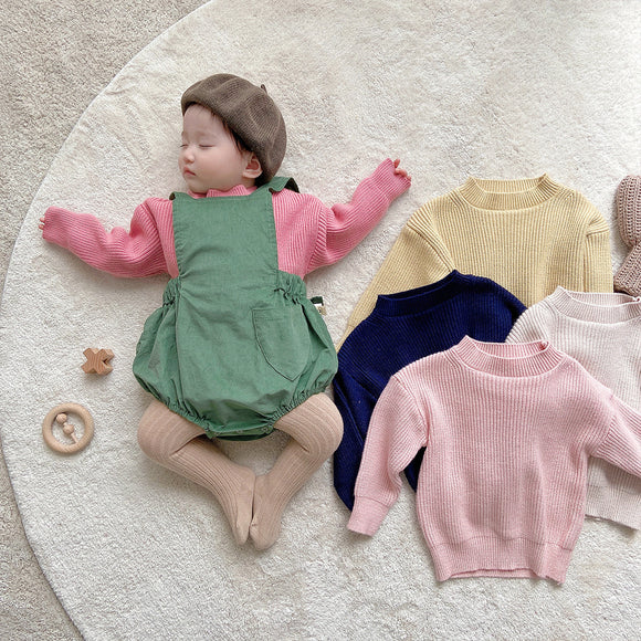 Suéter Cuello Redondo Versátil para Niños y Niñas