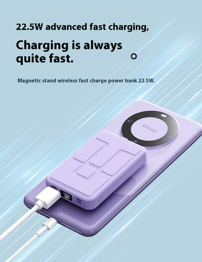 Banco de Energía Magnético Inalámbrico con Soporte - Image 14