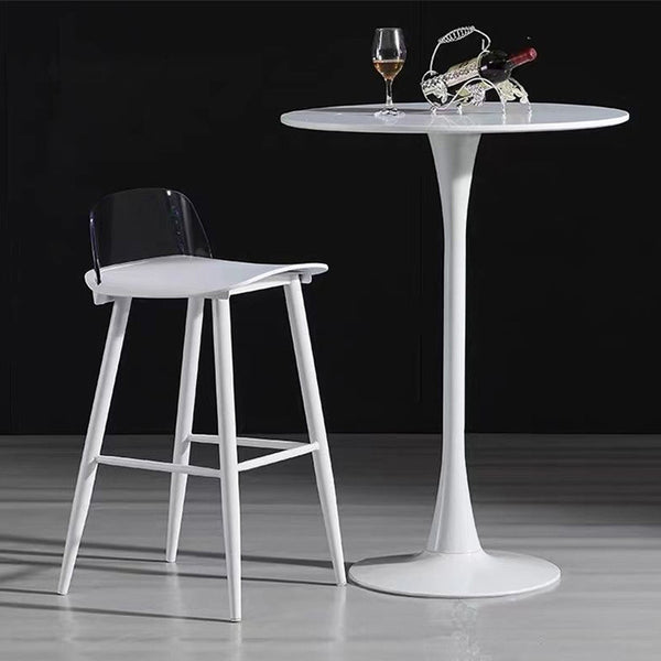 Mesa Alta Redonda para Negociaciones y Café - Diseño Moderno Leisure Home