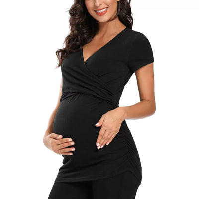 Top de Maternidad Yoga Elástico en Tono Nude - Image 2