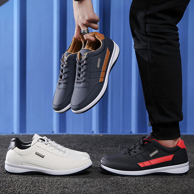 Zapatos Deportivos Casuales de Cuero Impermeables Versátiles - Image 12
