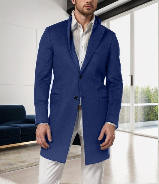 Abrigo de Lana Estilo Británico Largo para Hombre - Image 16