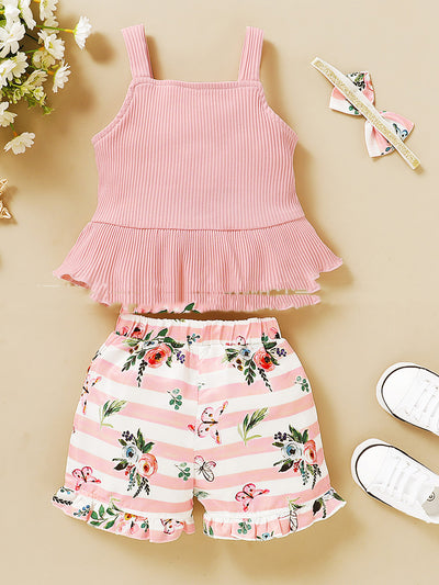 Conjunto Infantil de Algodón con Tirantes Estampados - Estilo Europeo - Image 7