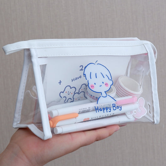Estuche Organizador Transparente de Gran Capacidad Estilo Japonés - Image 19