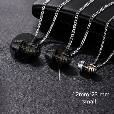 Collar Pesa de Acero Inoxidable para Hombres - Joyería Fitness - Image 9