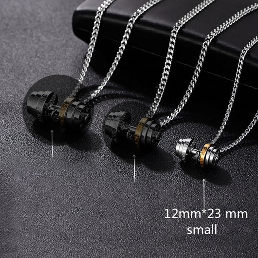 Collar Pesa de Acero Inoxidable para Hombres - Joyería Fitness - Image 9
