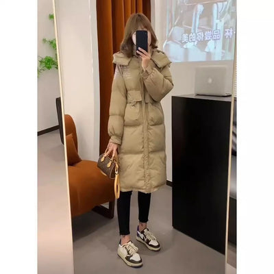Chaqueta Acolchada de Plumón para Mujer Estilo Coreano Invierno - Image 9