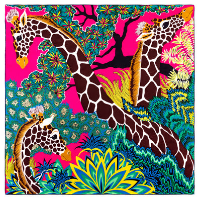 Pañuelo Estampado Selva 90cm - Diseño Artesanal Elegante - Image 5