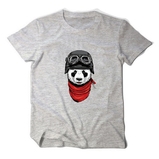 Playera Estampada Panda Manga Corta - Image 9
