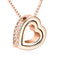 Love Heart Necklace Rose Dorado