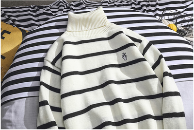 Suéter Cuello Alto Otoño Invierno Hombre Niño Estilo Casual Versátil - Image 18