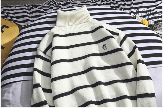 Suéter Cuello Alto Otoño Invierno Hombre Niño Estilo Casual Versátil - Image 18